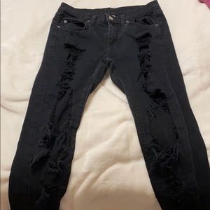Black Ripped Carmar jeans Size 26